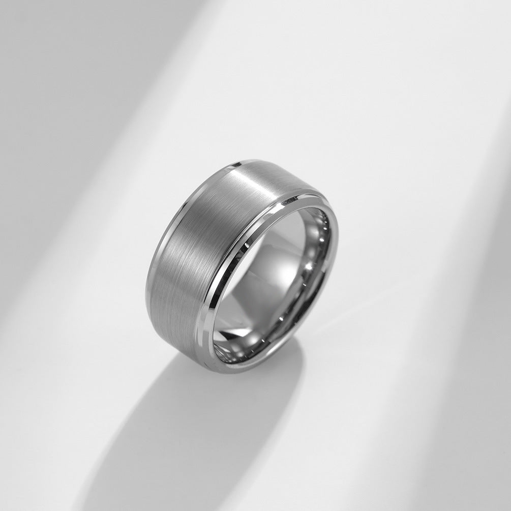 6/8/10Mm Wide Brushed Matte Tungsten Steel Ring for Men