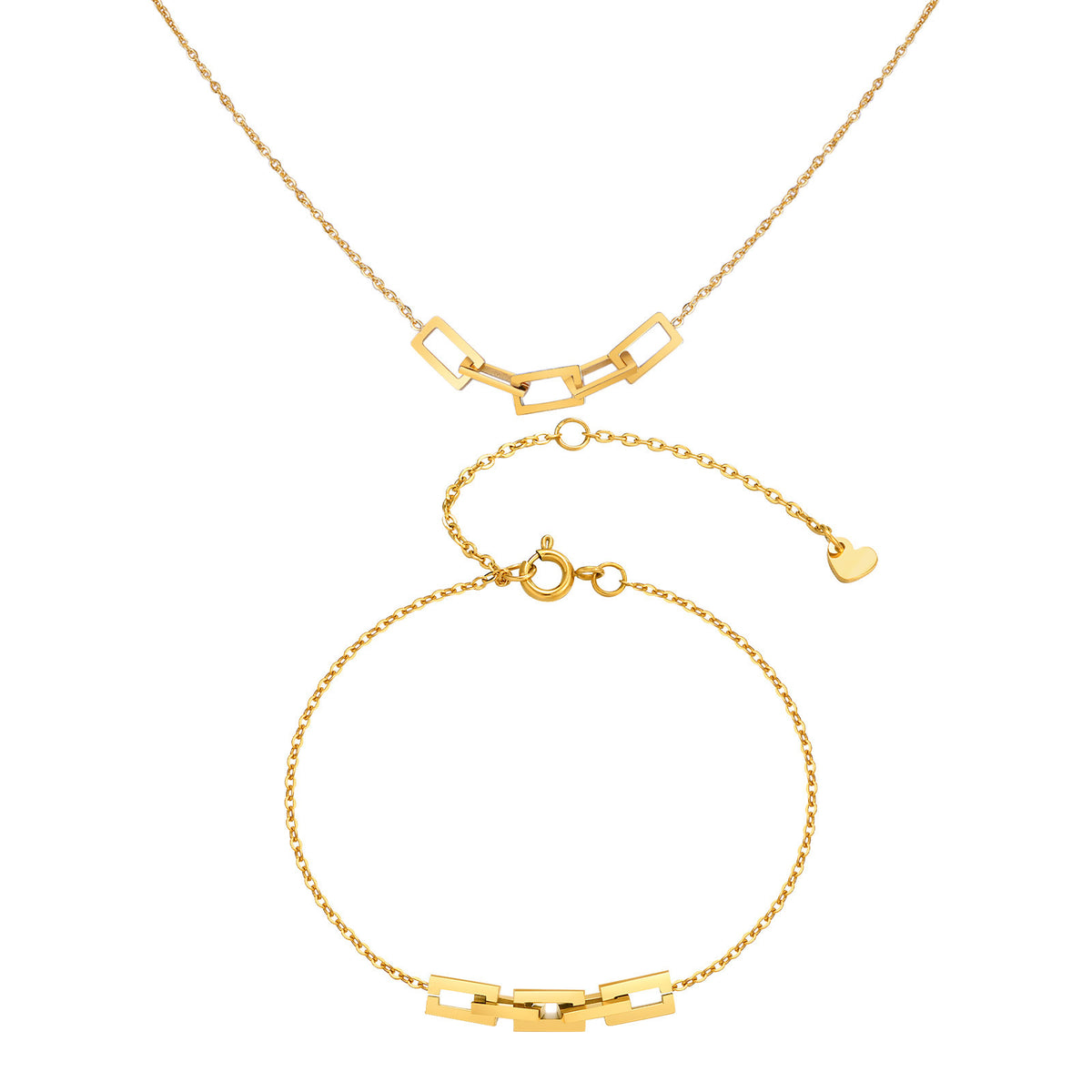 Gold-Plated Stainless Steel Bracelet Unisex