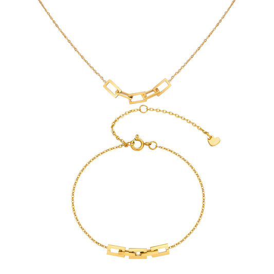 Gold-Plated Stainless Steel Bracelet Unisex