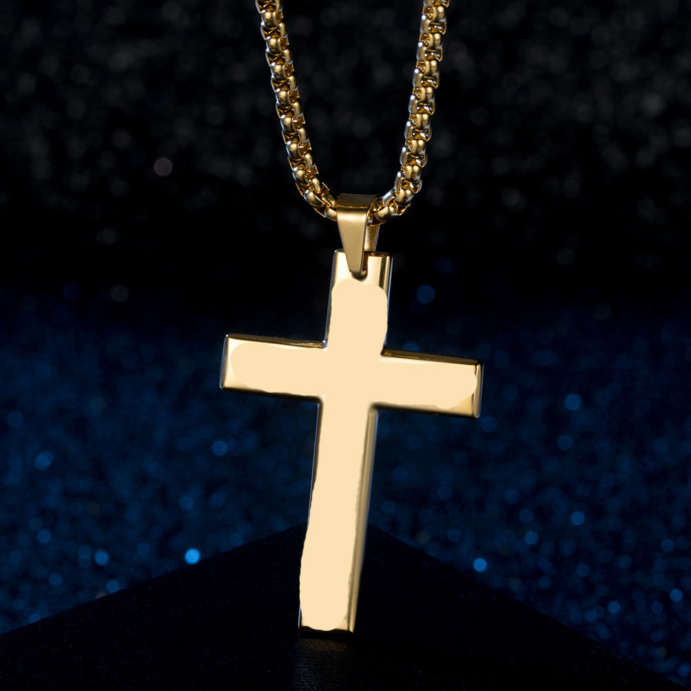 Amazon Titanium Steel Cross Necklace for Men Pendant Jewelry