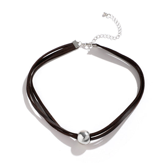 Vienna Verve Adjustable Round Bead Collar Necklace