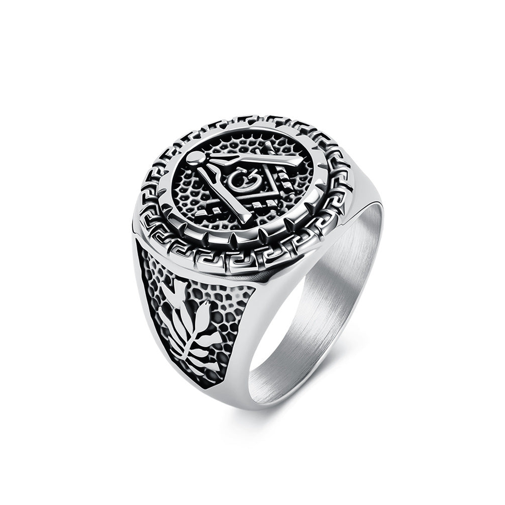 Punk Stainless Steel Men's Ring