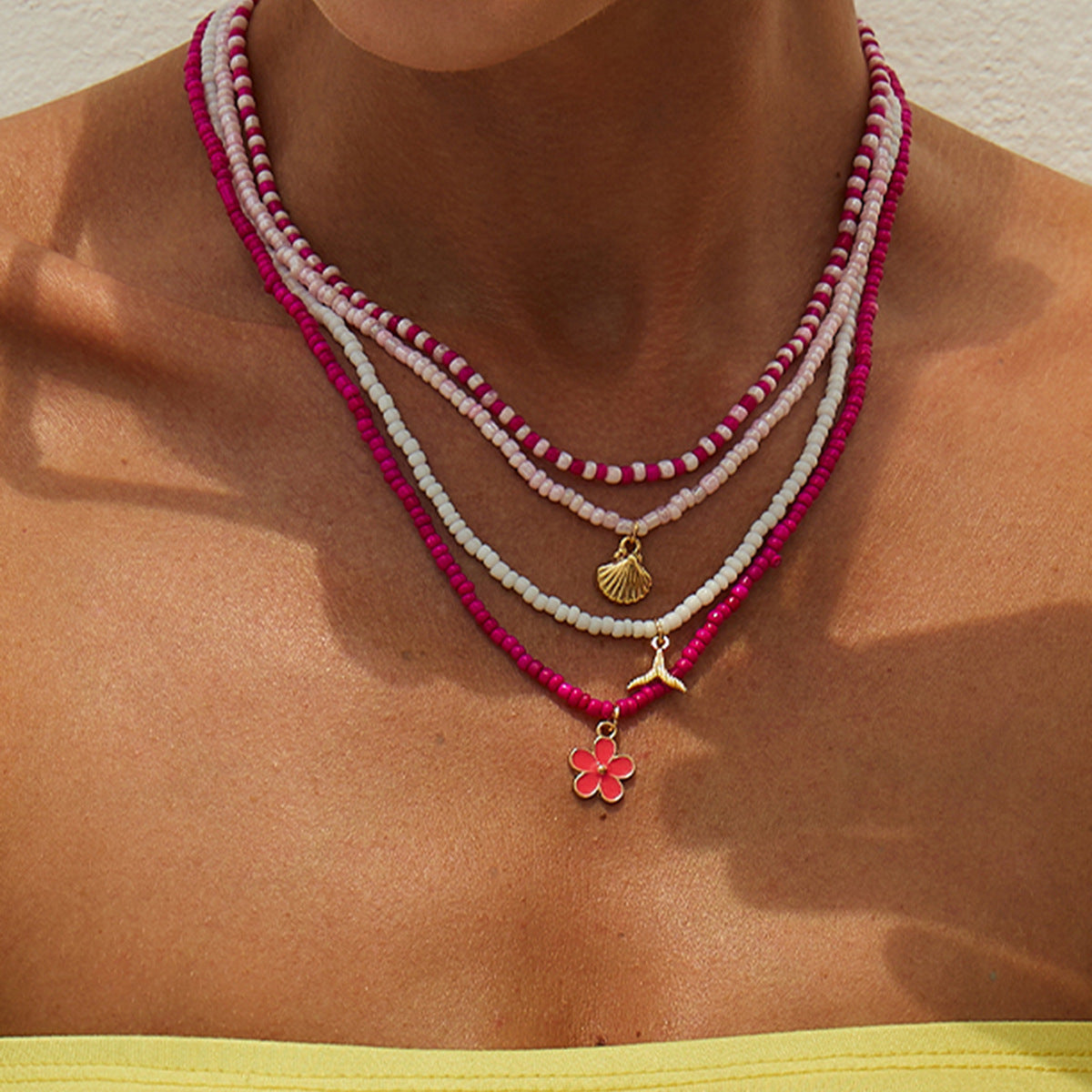 Planderful Vienna Verve Necklace – Coastal Inspired Multi-Layer Design