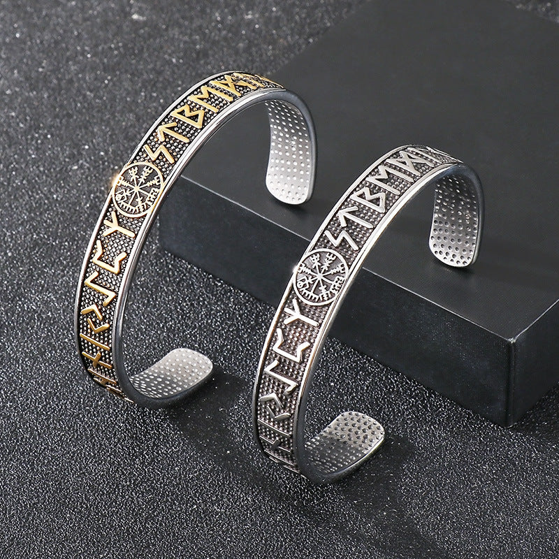 Planderful Personalized Viking Compass Bracelet For Men