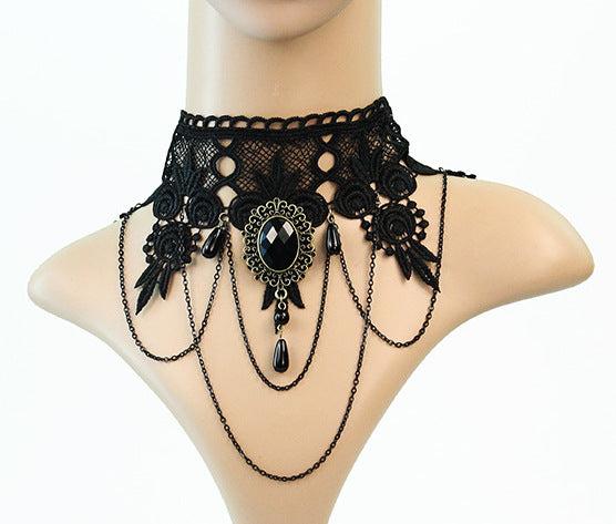 Retro Lace Necklace with European Style Touch - Wholesale Dropshipping Opportunity