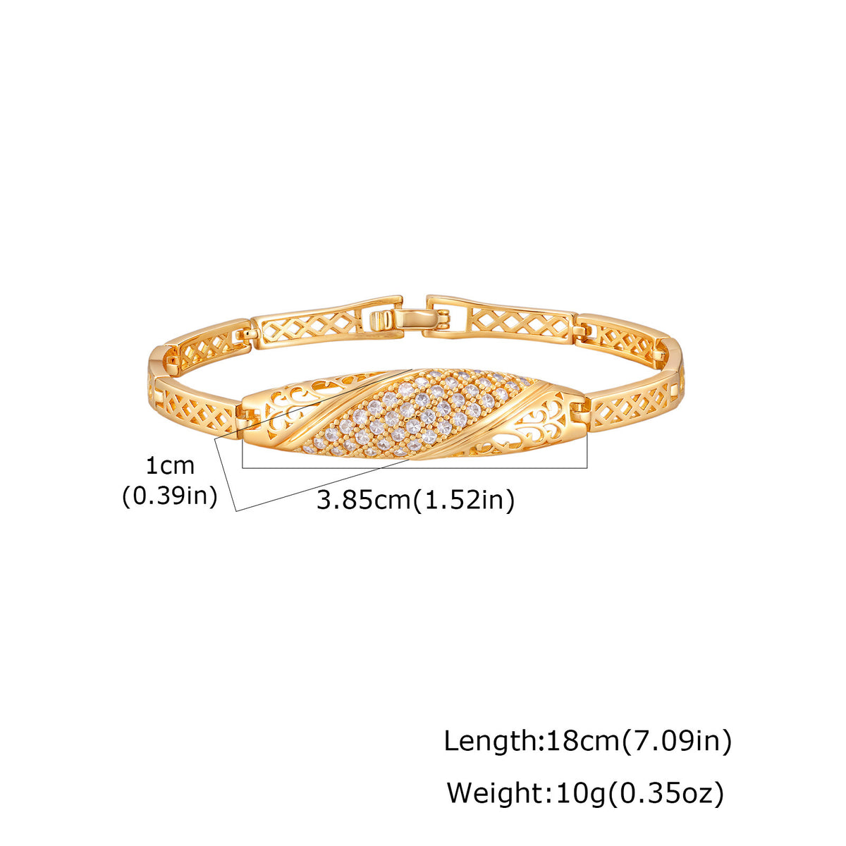 Delicate Zircon Copper Bracelet Collection