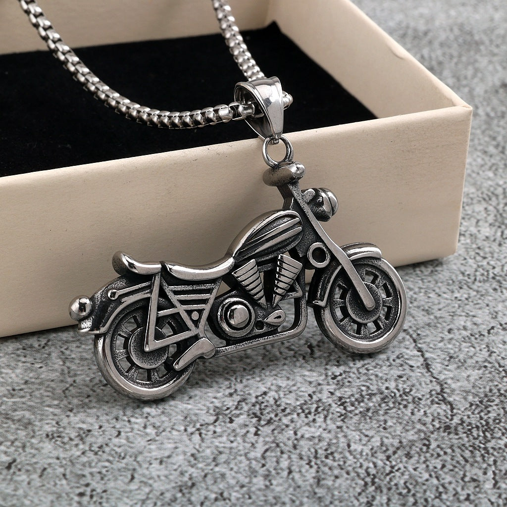 Punk Retro Stainless Steel Men's Pendant Necklace