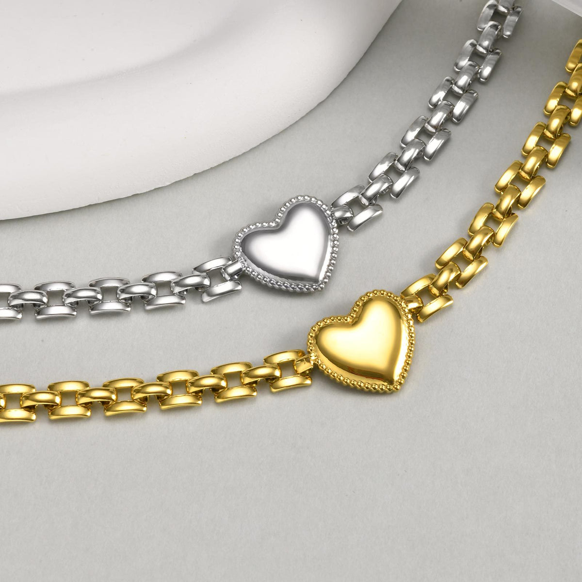 Heart Stainless Steel Bracelet for Women