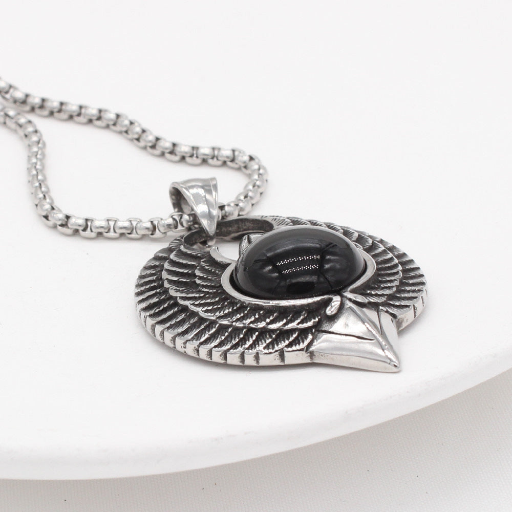 Eagle Pendant Titanium Steel For Men And Unisex Protection Statement Planderful Bold Retro