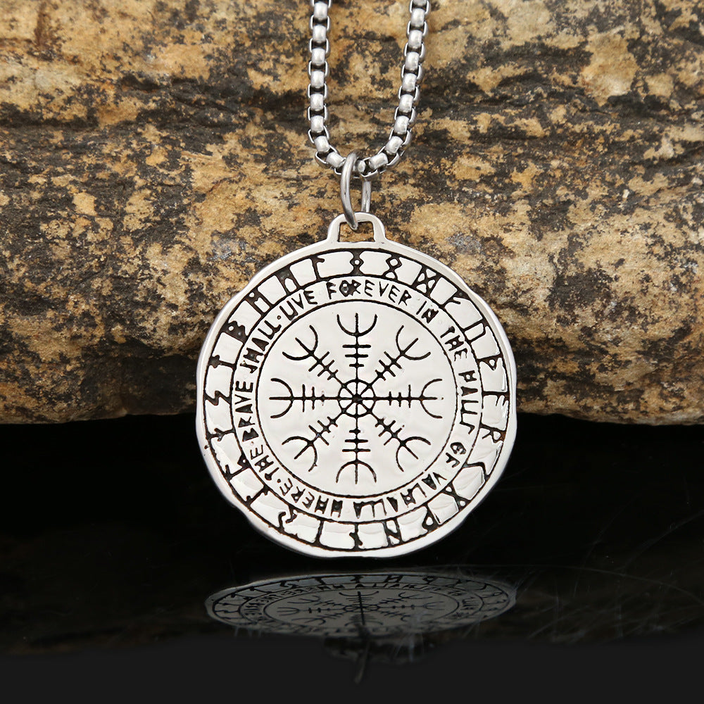 Retro Helios Titanium Steel Necklace for Men Stylish Hip Hop