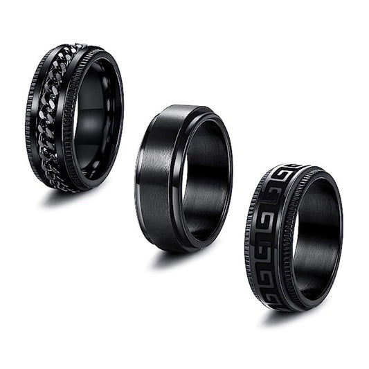 Planderful Everyday Genie Rotatable Titanium Steel Ring For Men And Women Unisex Protection Statement