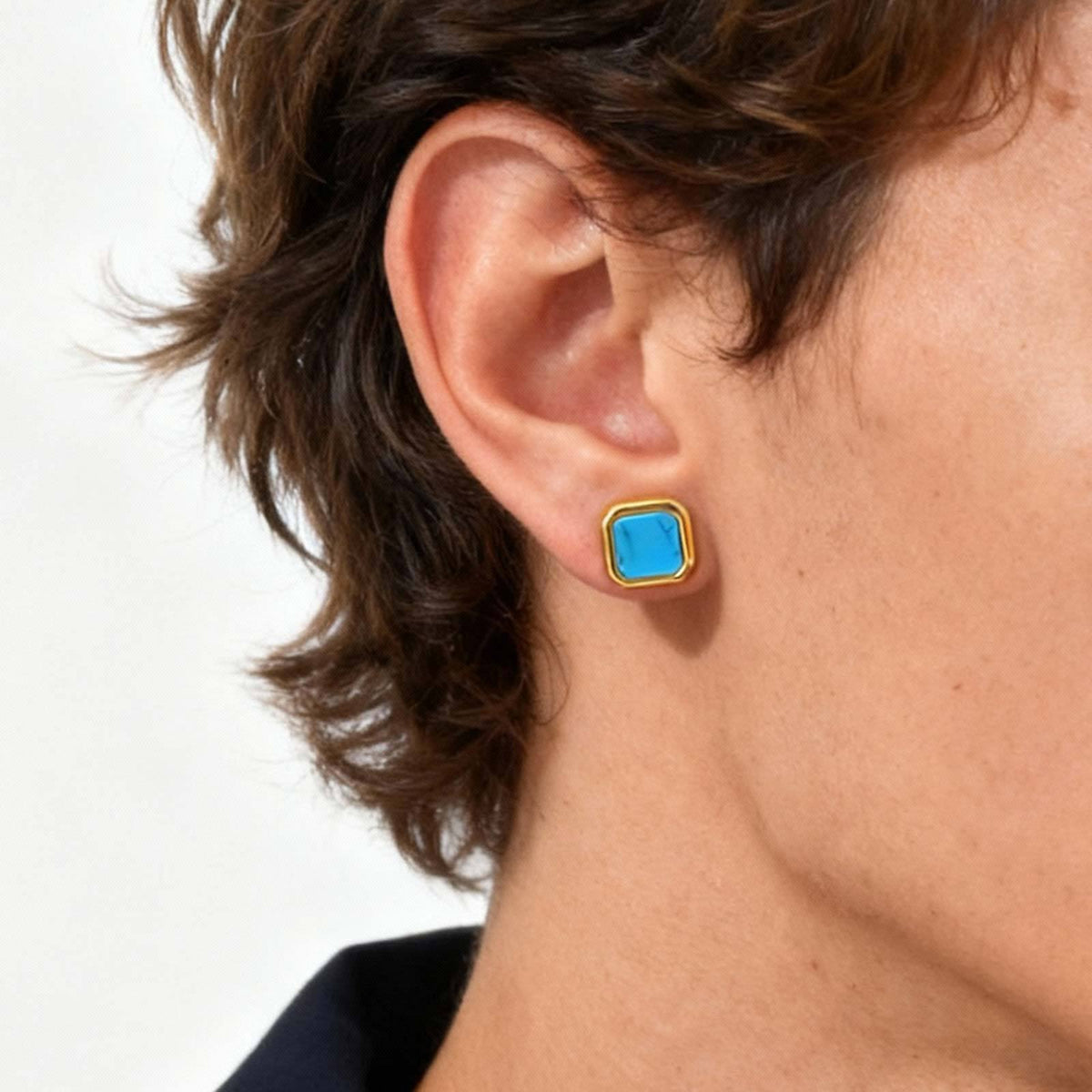 Stainless Steel Inlay Earrings — Six Styles