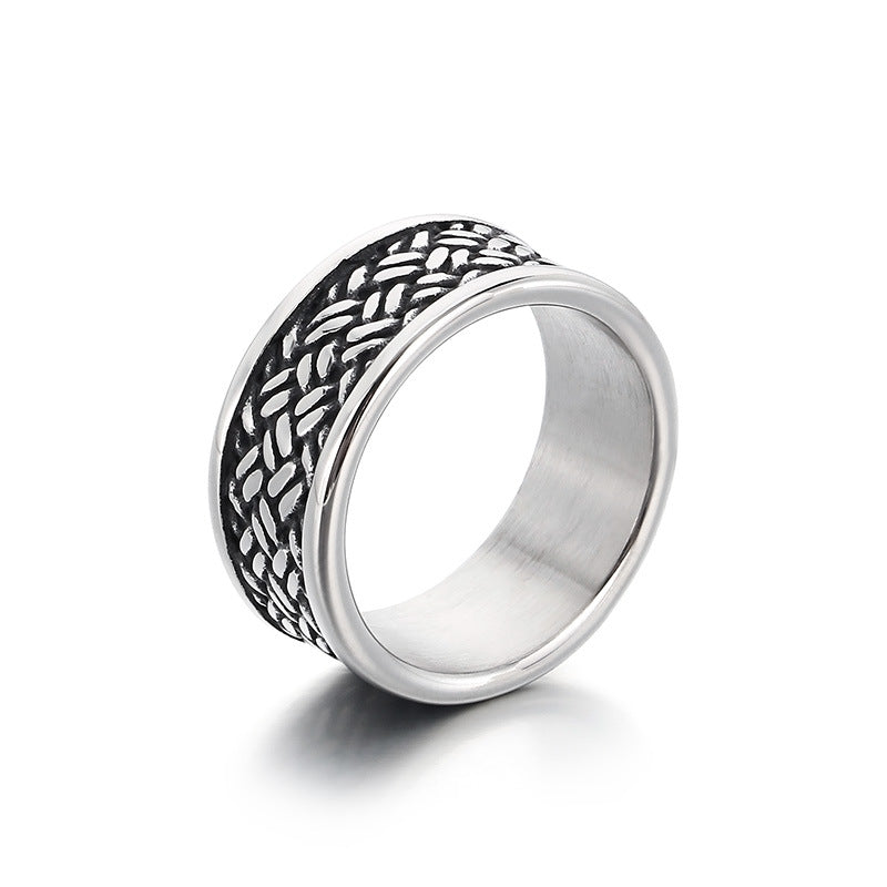 Planderful Mens Stainless Steel Personalized Ring For Men