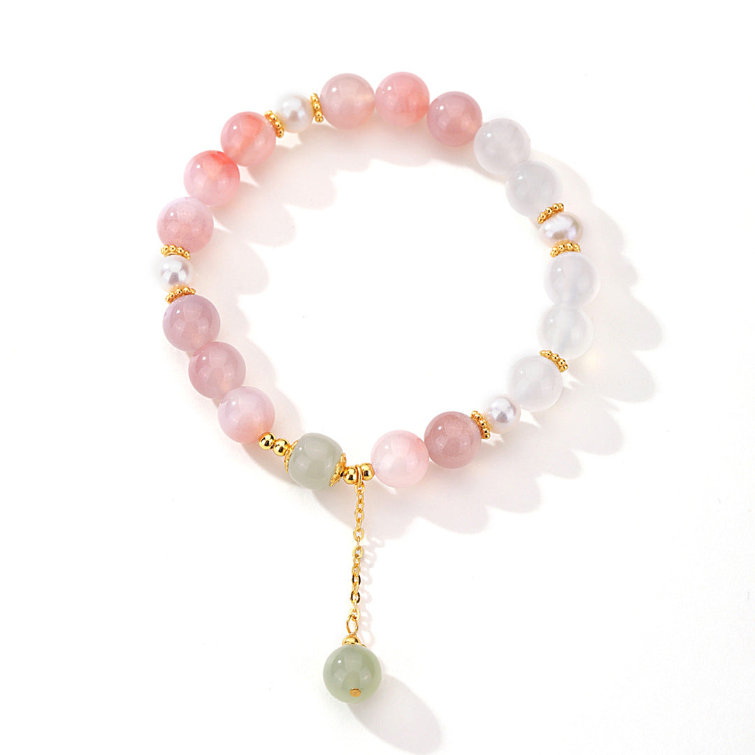 Gradient Agate 925 Sterling Silver Bracelet