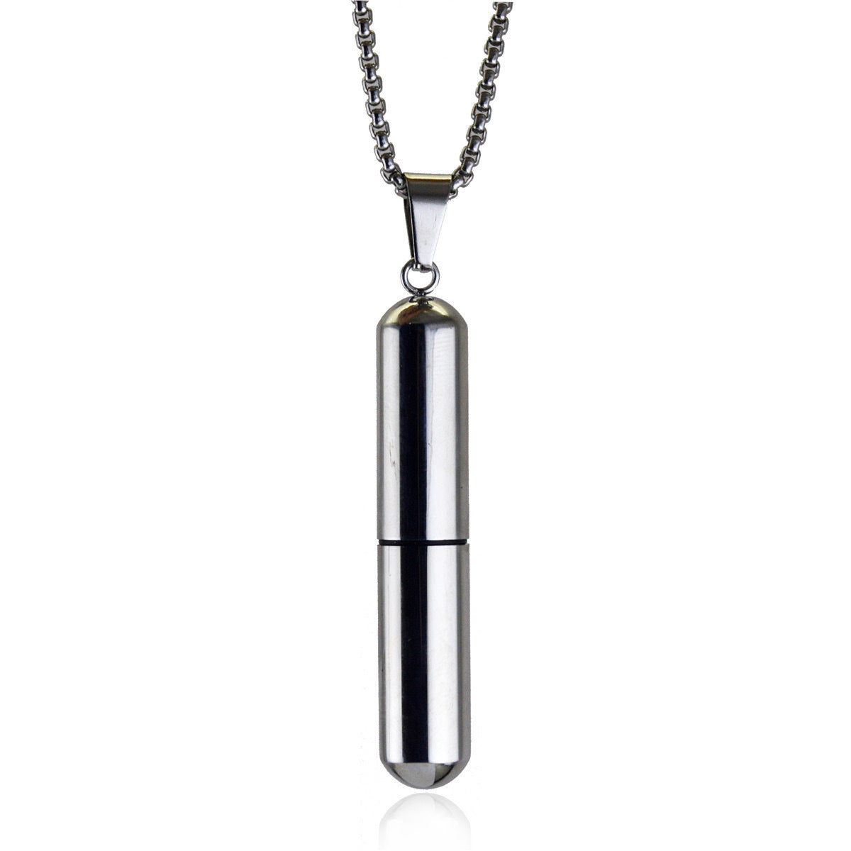 Planderful Personalized Pill Perfume Pendant Necklace Titanium Steel Fashion Punk Fans