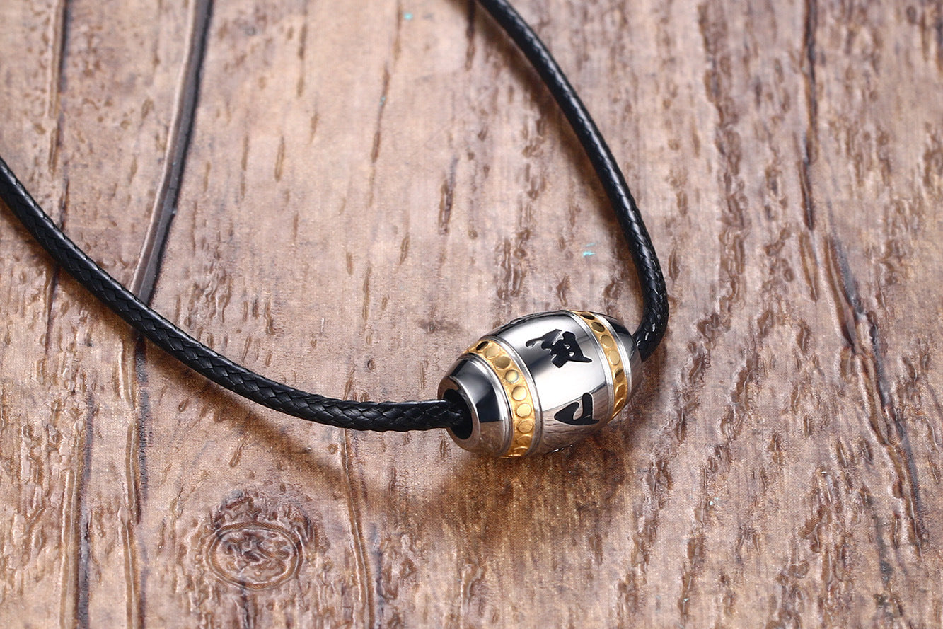 Cross-Border E-Commerce Jewelry Titanium Steel Pendant for Men