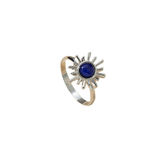 European and American Inspired Alloy Sunflower Ring - Vienna Verve Collection