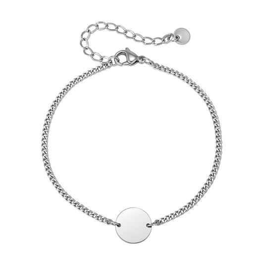 Textured Stainless Steel Bracelet Unisex