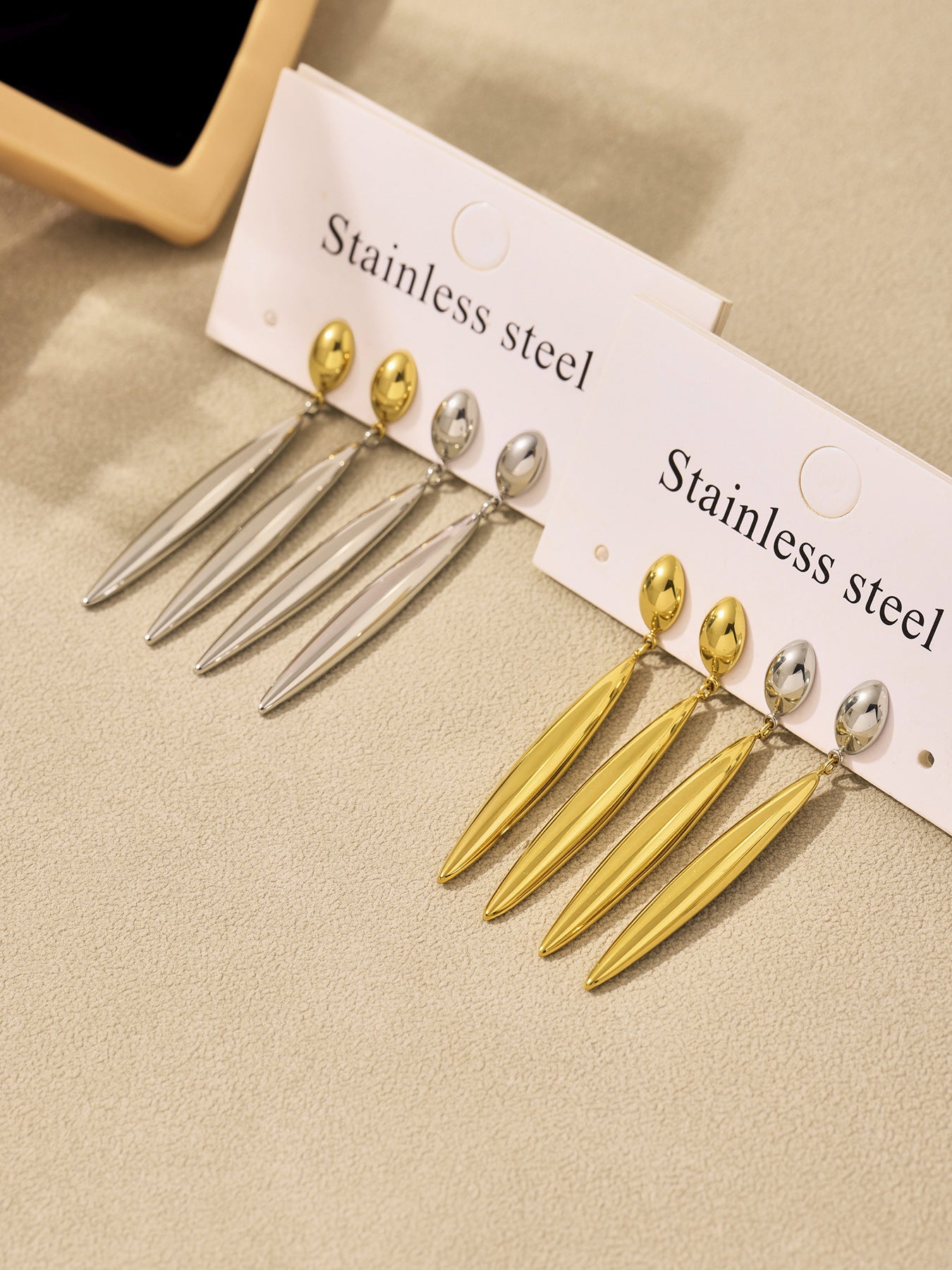 Planderful Water Drop Earrings For Women 18K Gold Plated