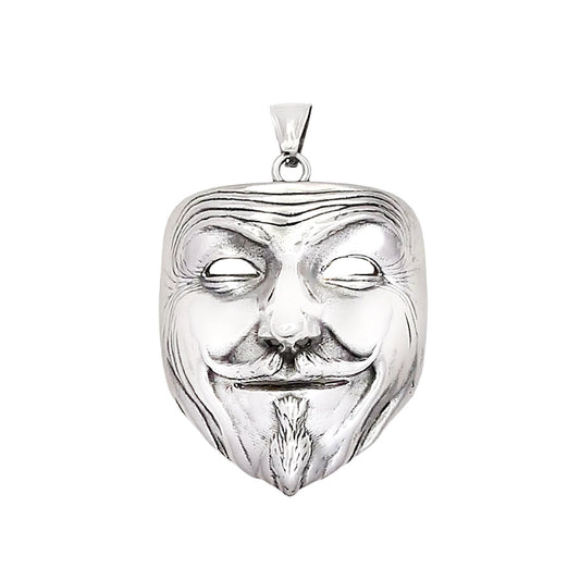 Punk Mask Stainless Steel Men's Pendant Necklace