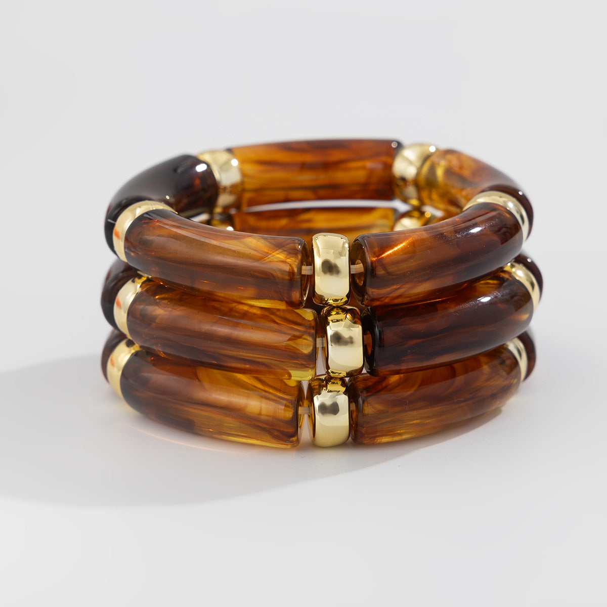 Planderful Vienna Verve Retro Beaded Elbow Bracelet Set For Women Geometric Statement Jewelry