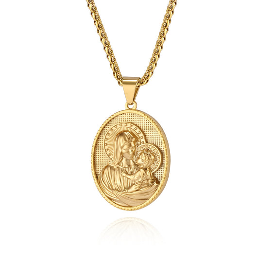 European And American Virgin Mary Pendant For Men Gifts