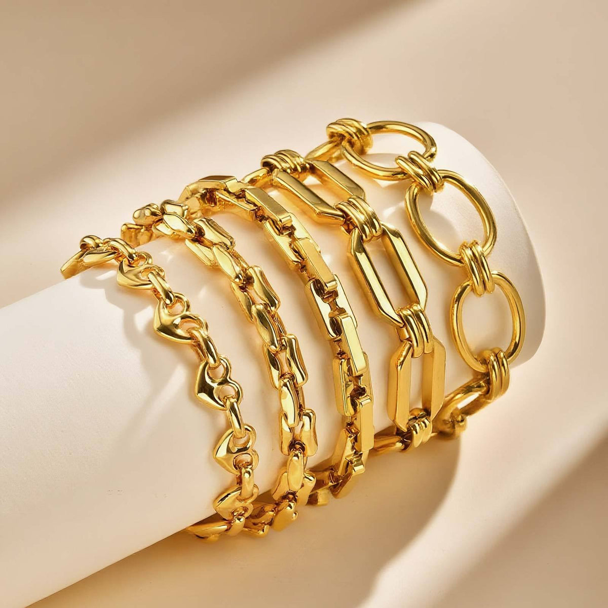 Hip-Hop Stainless Steel Bracelet Collection