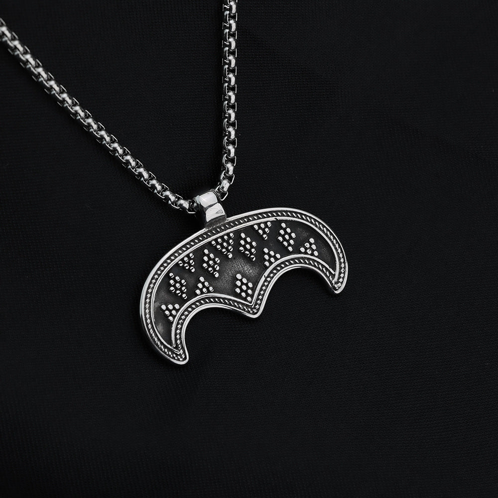 European And American Jewelry Wholesale Titanium Steel Pendant Men's Necklace Retro Nordic Slavic Design