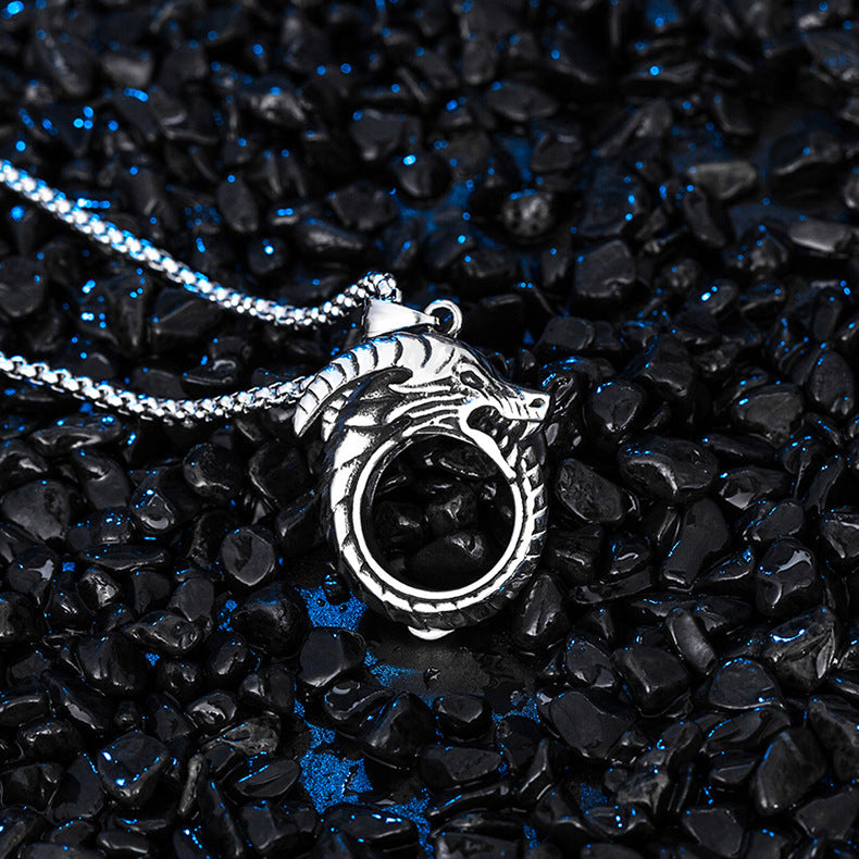 Steel Necklace – Vintage Dragon Necklace