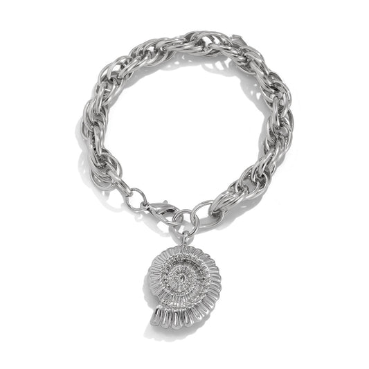 Planderful Ocean Wind Conch Fringed Bracelet For Women Personalized Metal Shell Jewelry Vienna Verve