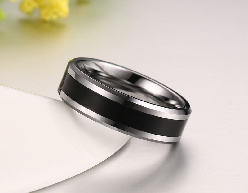 Korean Version Of Creative Jewelry Wholesale 6mm Tungsten Ring