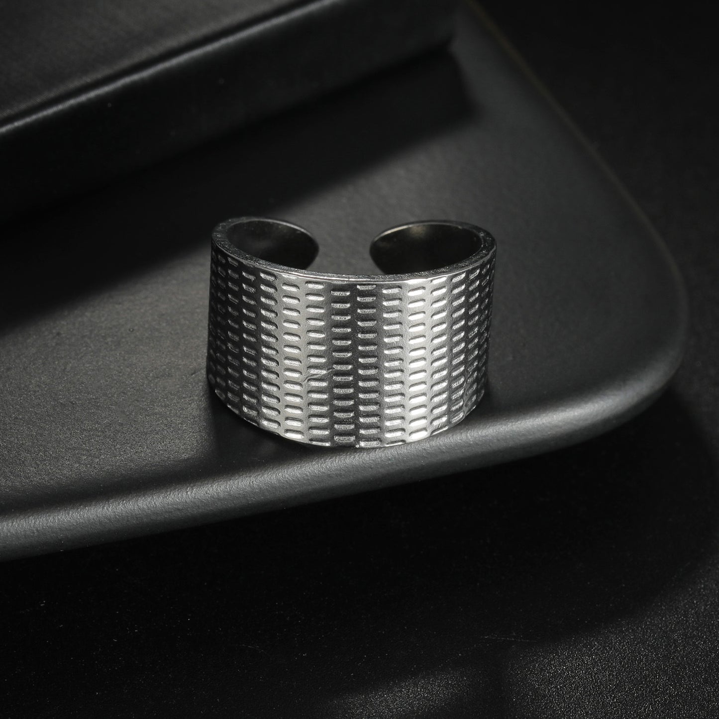 Adjustable Titanium Steel Ring For Women Bold Fade Resistant Statement Jewelry By Planderful Everyday Genie