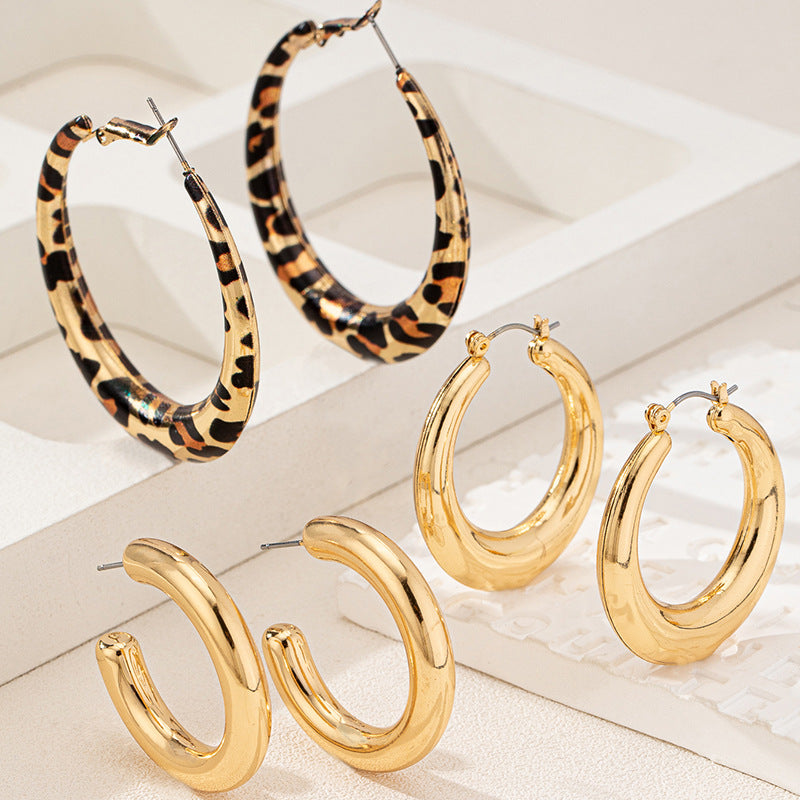 Planderful Vienna Verve Earrings – Fashionable Metal Geometric Design