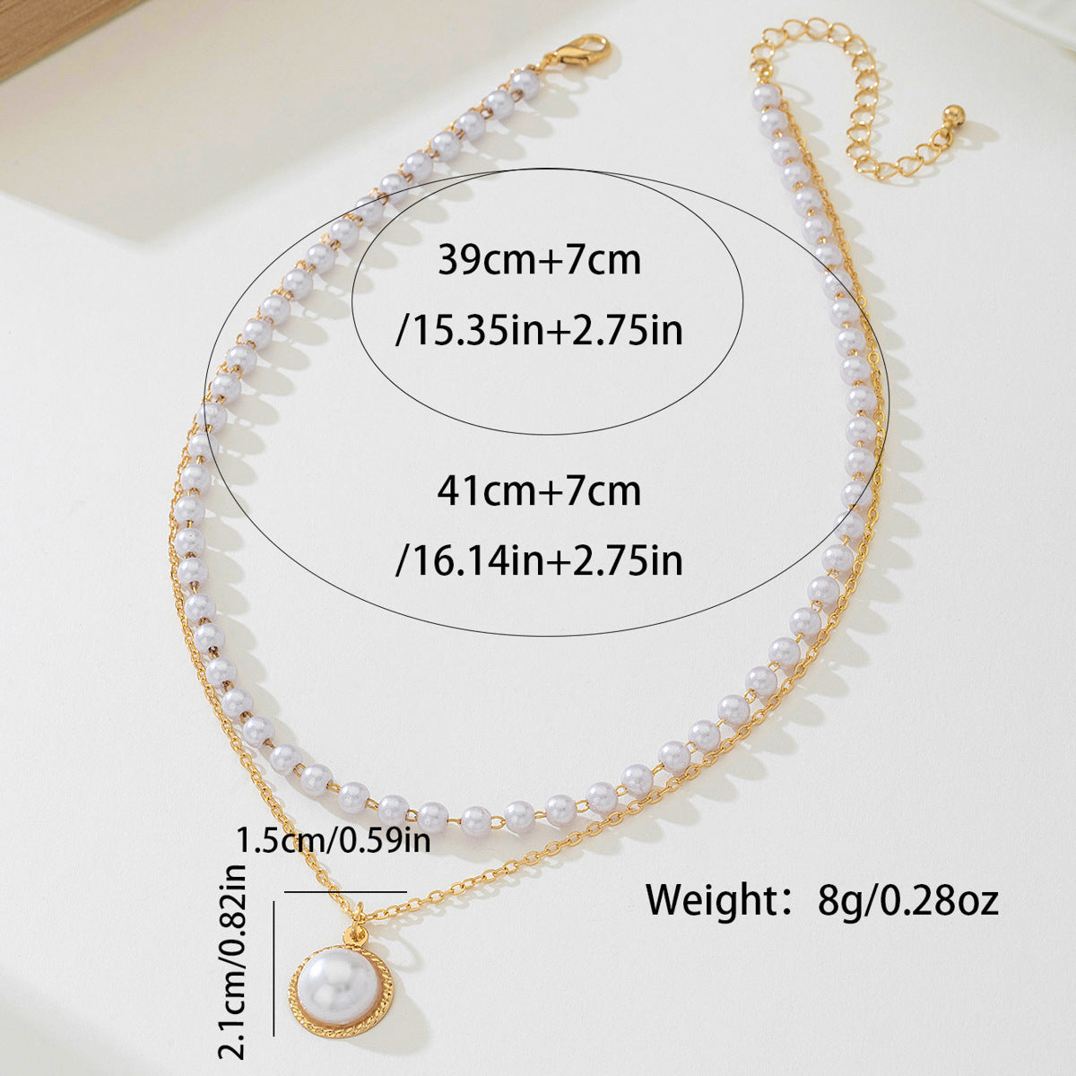 Planderful Vienna Verve Necklace – Elegant Double-Layer Design