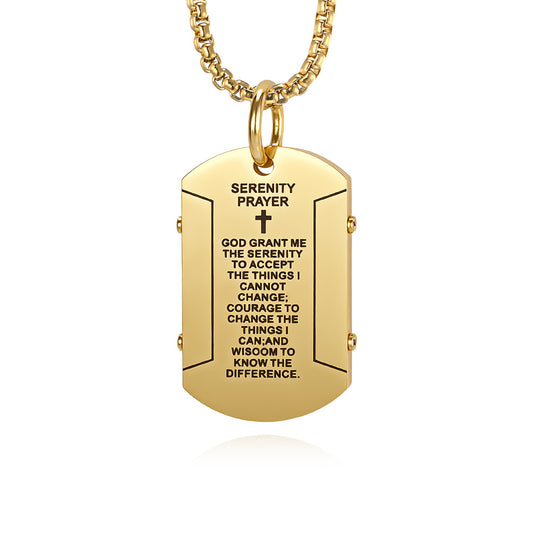 Steel Necklace - Elegant Mens Street Style Pendant Planderful Everyday Genie Collection
