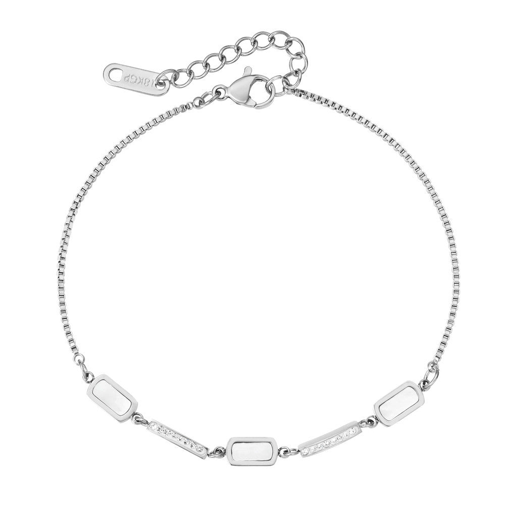 Planderful Shell Bracelet Rose Gold For Women Minimalist Everyday Genie Jewelry Chic