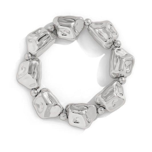 Planderful Vienna Verve Retro Beaded Bracelet For Women Open Cuff Statement Accessory