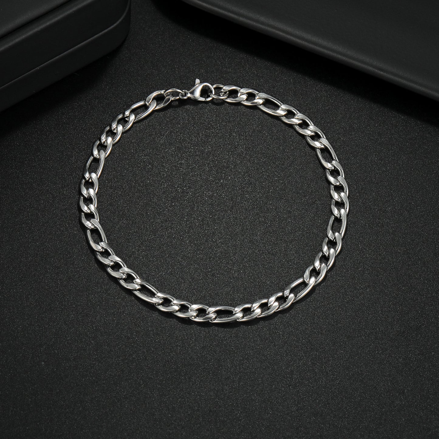 Planderful Everyday Genie Titanium Steel Cuban Chain Bracelet for Men Unisex Protection