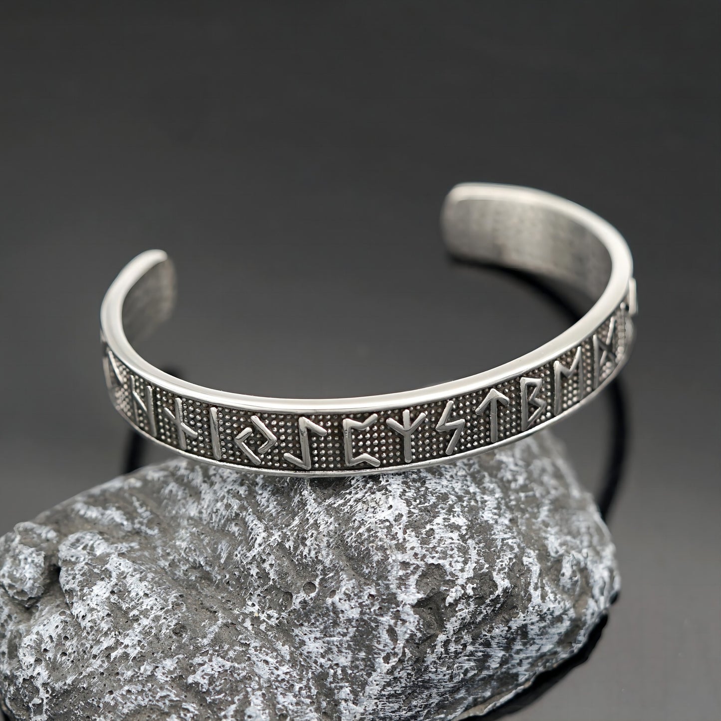 Steel Bracelet - Vintage Viking Rune