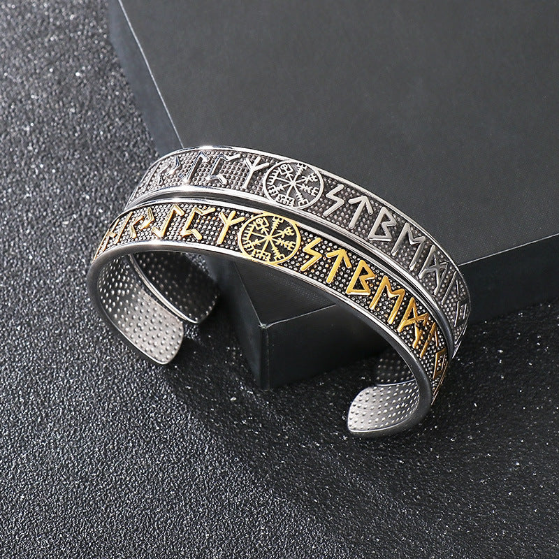 Planderful Personalized Viking Compass Bracelet For Men