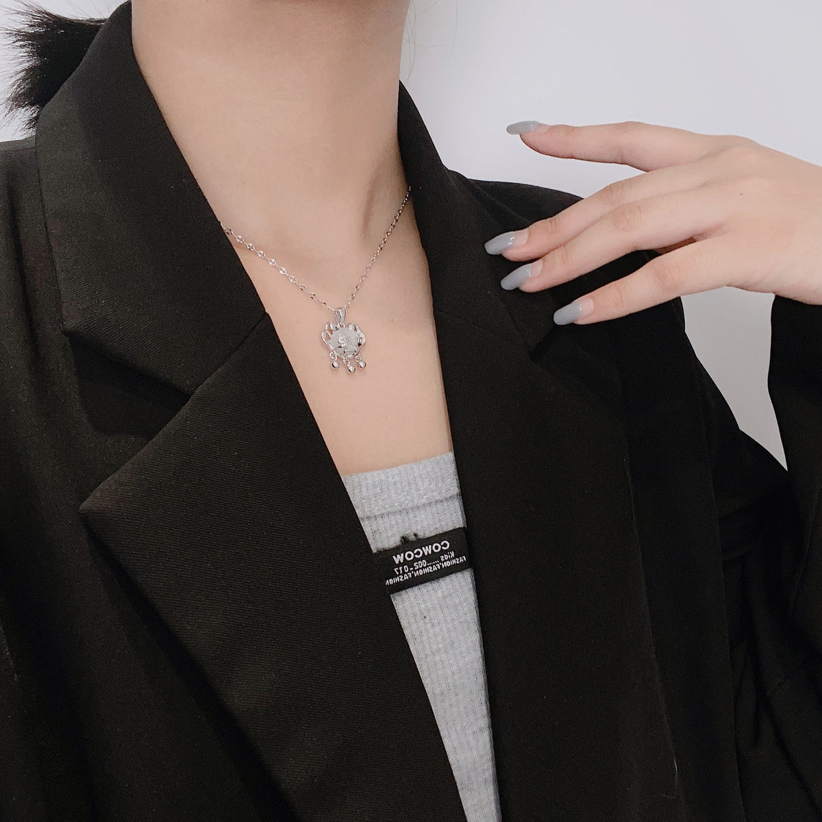 Ruyi Safety S925 Sterling Silver Pendant Necklace