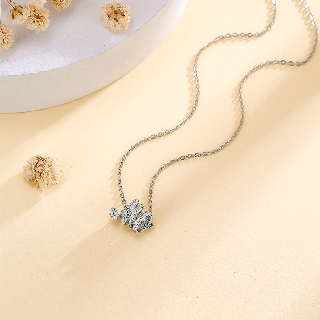 Spirit Snake Natal Year S925 Sterling Silver Necklace for Women