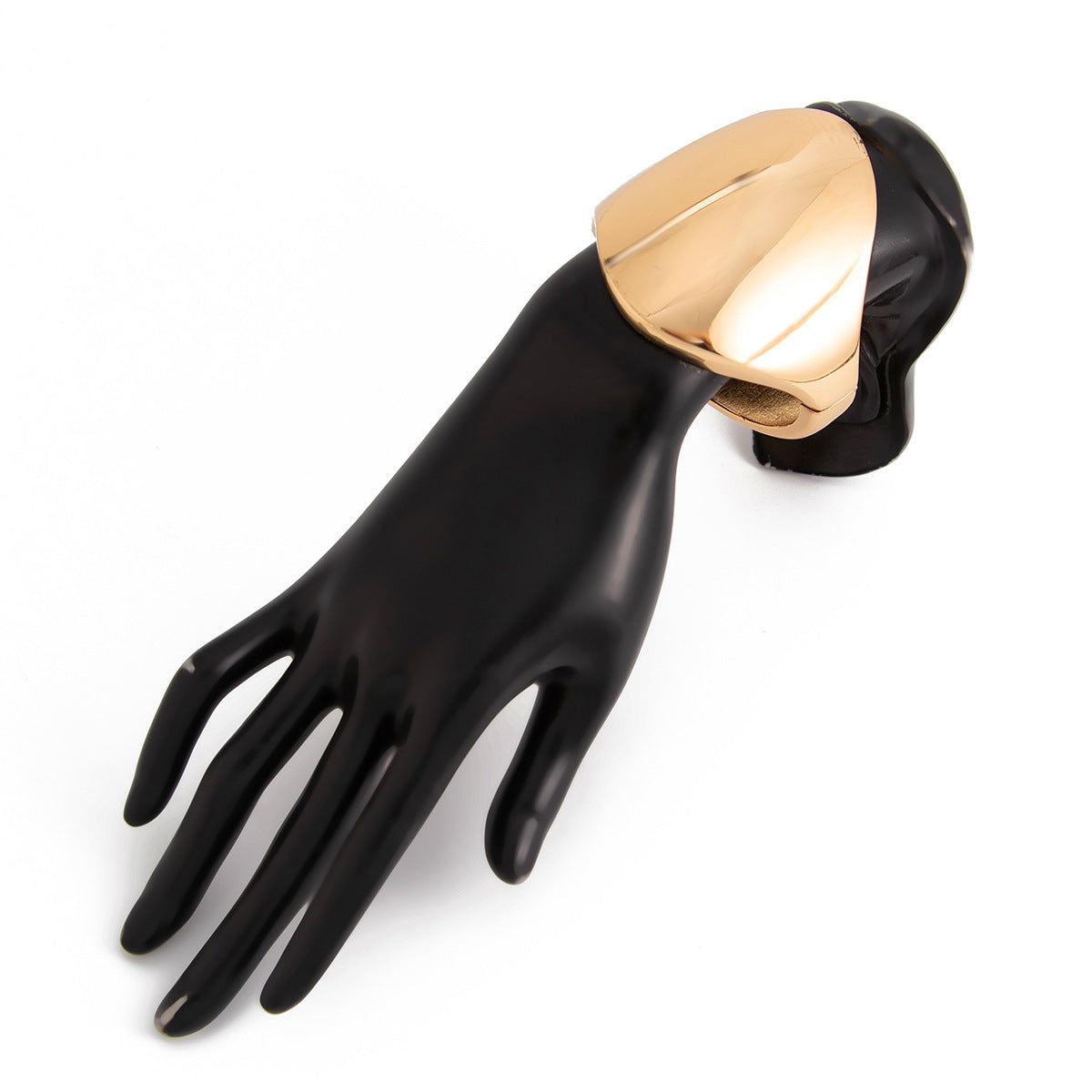 Planderful Geometric Mirror Opening Bracelet Bold Statement Metal Jewelry For Fashionable Women
