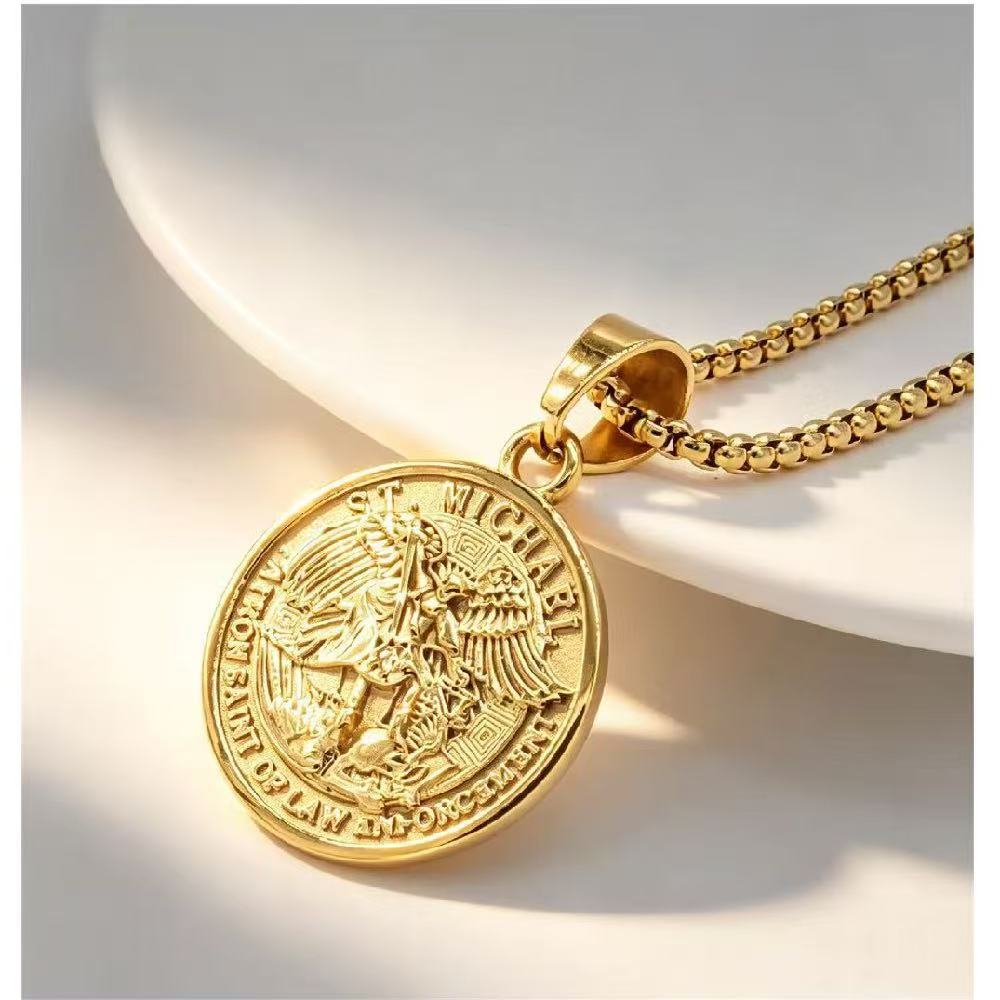 Planderful Greek God Of War Pendant Titanium Steel Personalized For Men And Unisex Protection Amulet