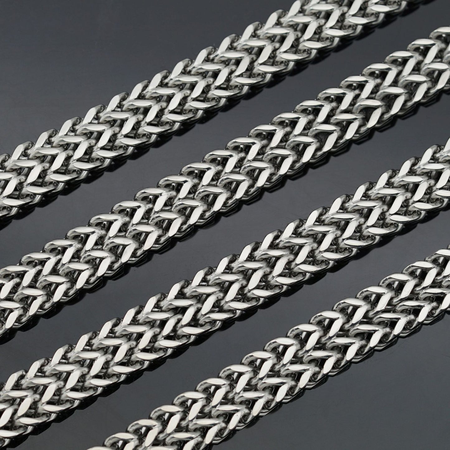 Planderful Stainless Steel Viking Bracelet For Men And Unisex Thick Chain Wolf Eagle Head Nordic Design
