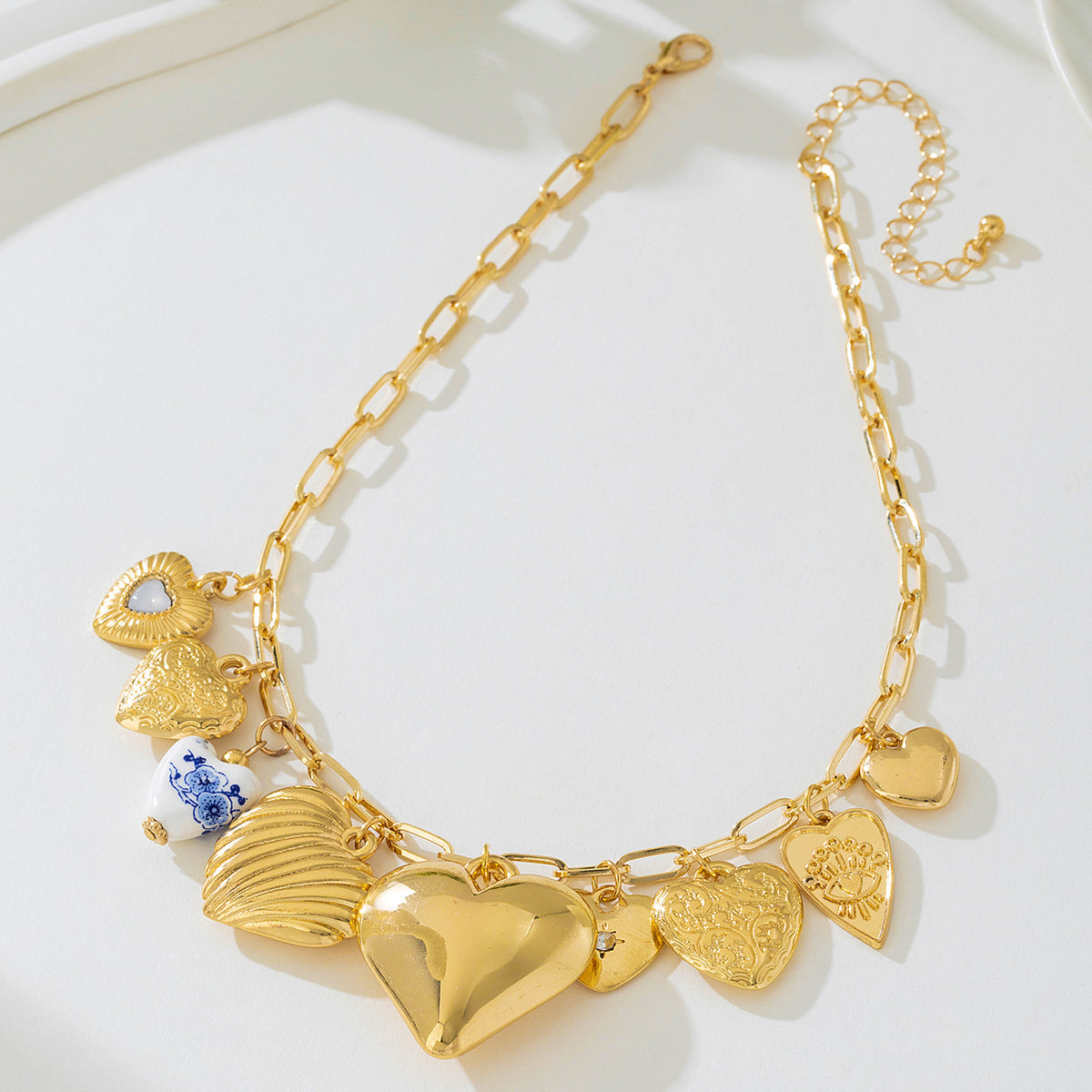 Planderful Vienna Verve Necklace – Exaggerated Multi-Element Metal Tassel Design