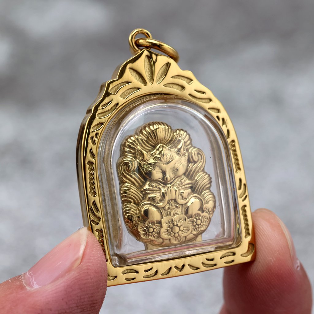Vintage Buddhist Zodiac Stainless Steel Pendant Necklace