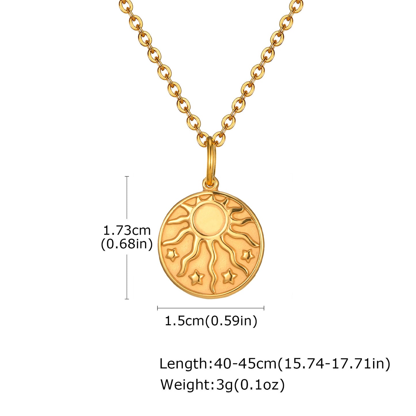 Jewelry Stainless Steel Cross Geometric Angel Pendant Gold Necklace Ladies