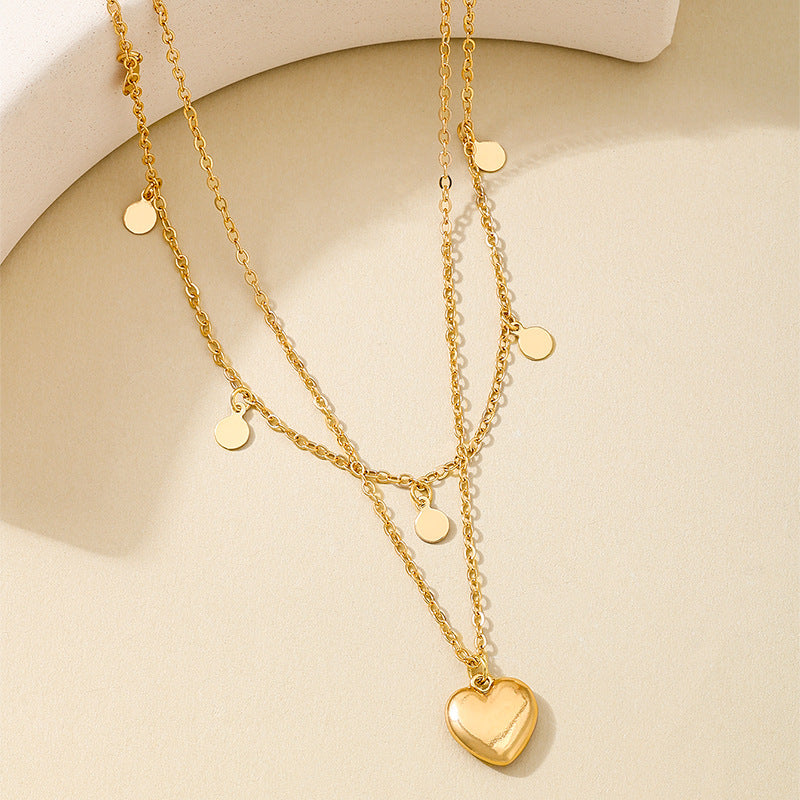 Planderful Vienna Verve Necklace – Elegant Fringed Love Pendant