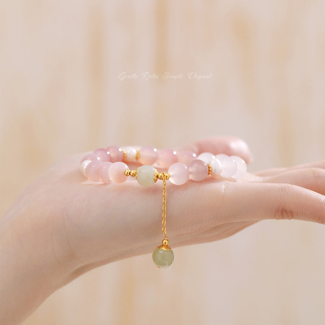 Gradient Agate 925 Sterling Silver Bracelet